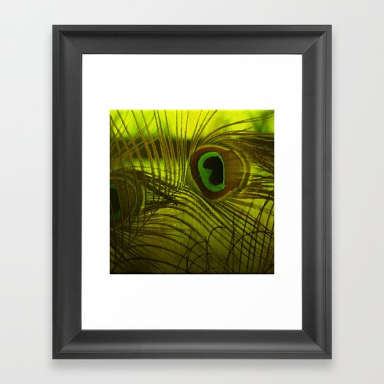 Peacock Feather Framed Art Print