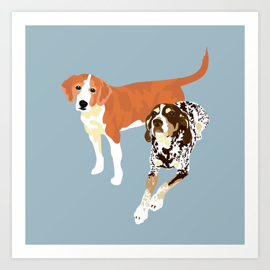 Lucy and Ricky Art Print