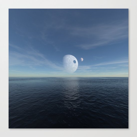 Alien morning Canvas Print