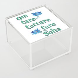 Om Tare Tuttare Ture Soha Acrylic Box
