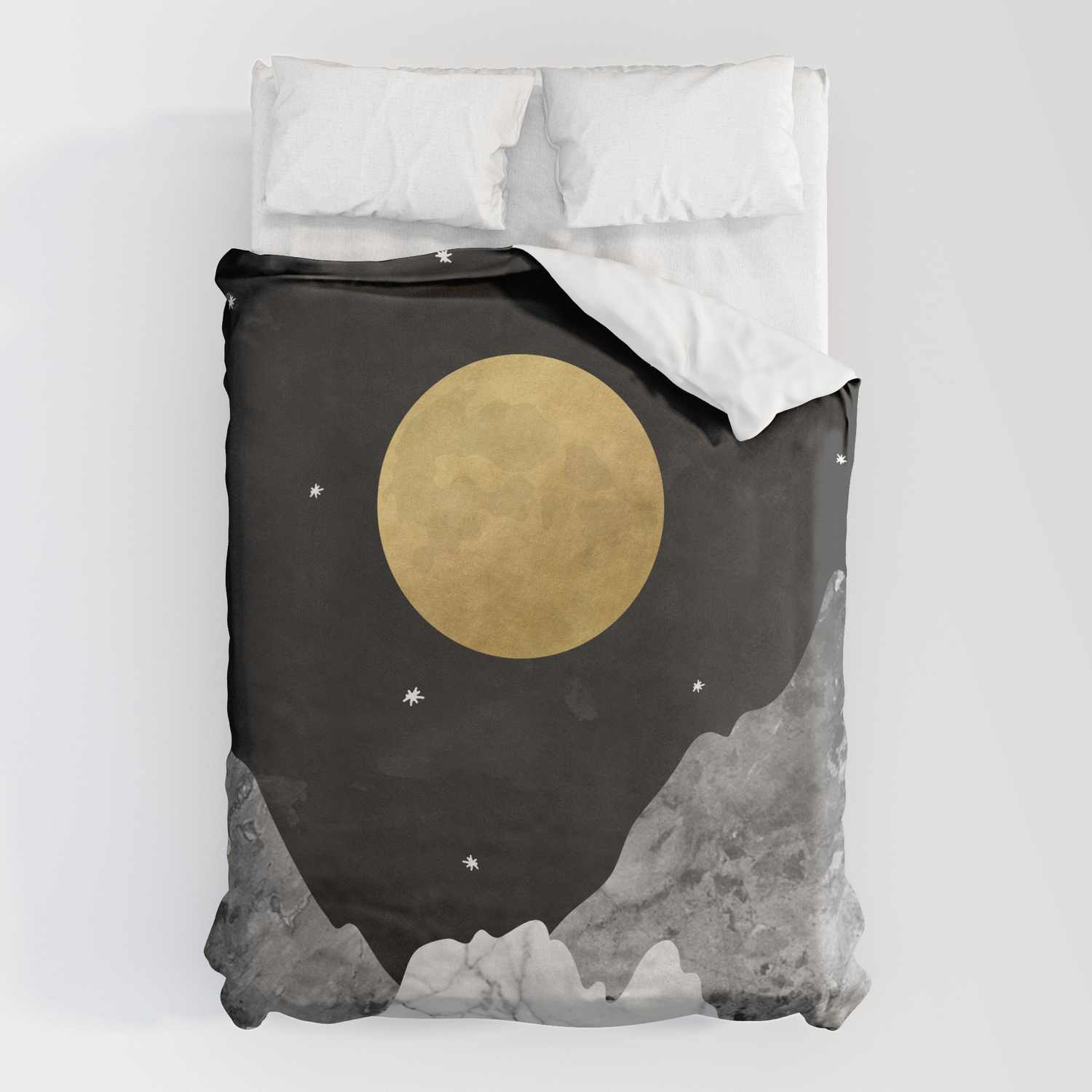Moon And Stars Duvet Cover By Kookie, Moon And Stars Duvet Cover