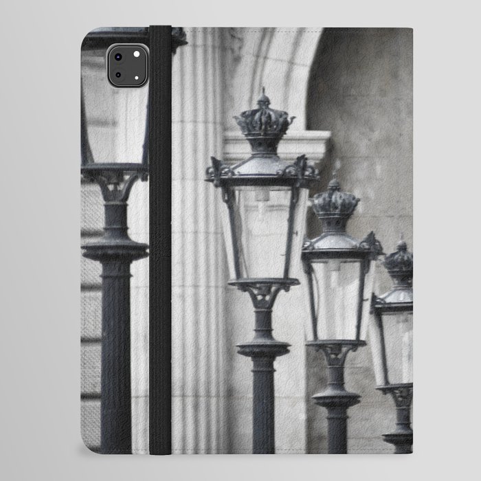 Parisian Streetlamps iPad Folio Case