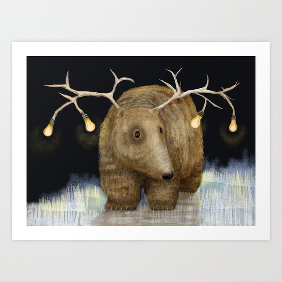 Glow me the Way Art Print