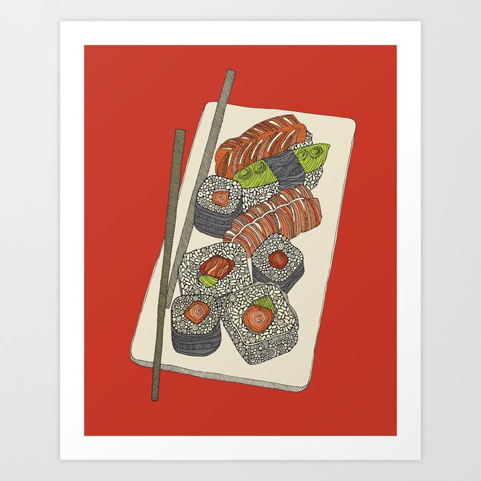 Sushi Art Print