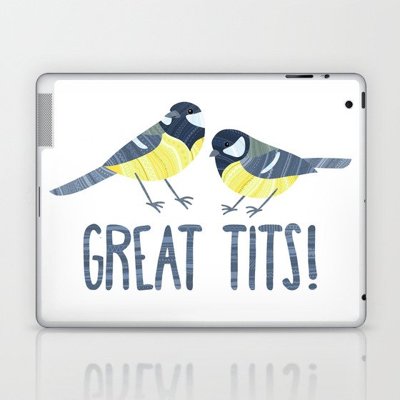 Great Tits! Laptop & iPad Skin