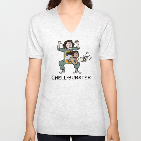 Chell Burster Unisex V-Neck