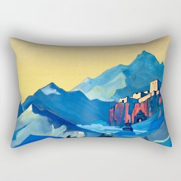 “The Stronghold of the Spirit” by Nicholas Roerich Rectangular Pillow