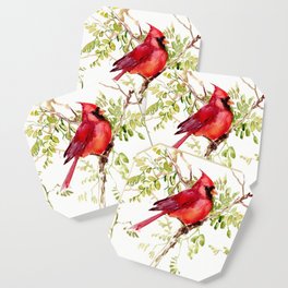 Northern Cardinal, cardinal bird lover gift Coaster