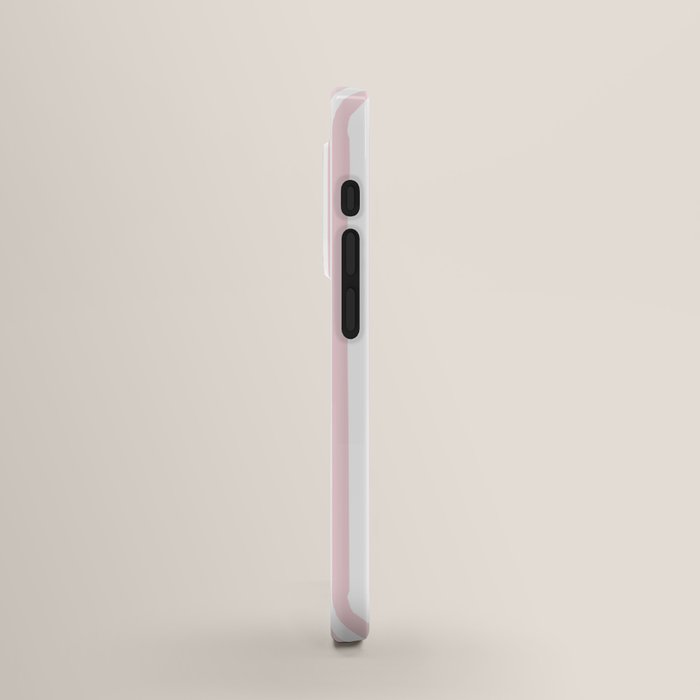 Pastel Pink & White Simple Stripe iPhone Case by Archipelago