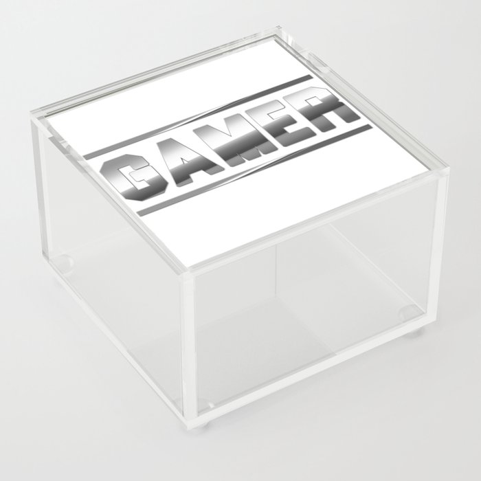 Gamer - Chrome Acrylic Box