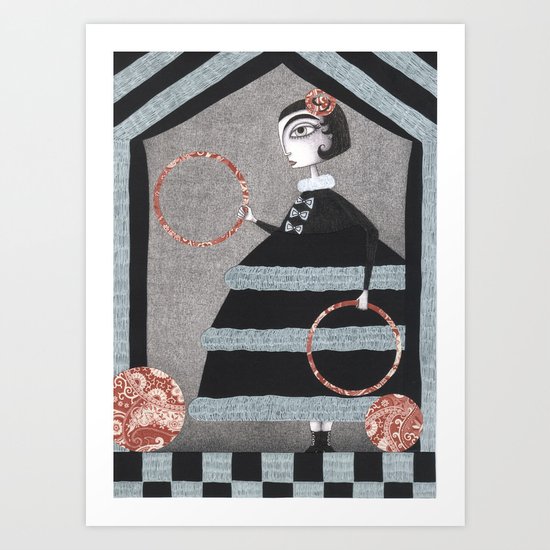 The Red Rings Art Print