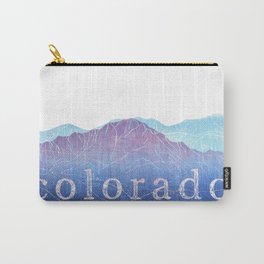 Colorado Mountain Ranges_Pikes Peak + Continental Divide Carry-All Pouch