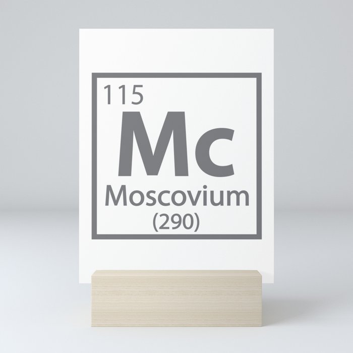 Moscovium - Russian Science Periodic Table Mini Art Print