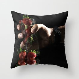 strawberrymale Throw Pillow