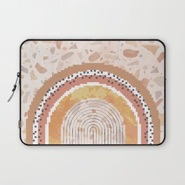 Pixel arch and terrazzo pattern Laptop Sleeve