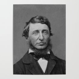 Benjamin Maxham - portrait of Henry David Thoreau Poster