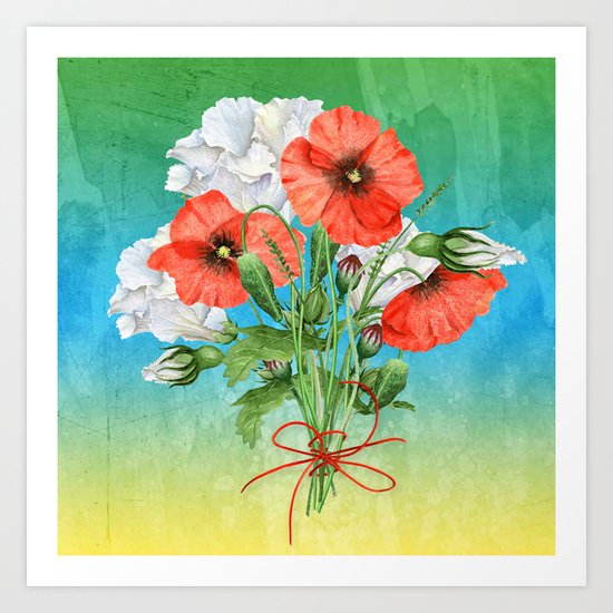 Flowers bouquet #24 Art Print