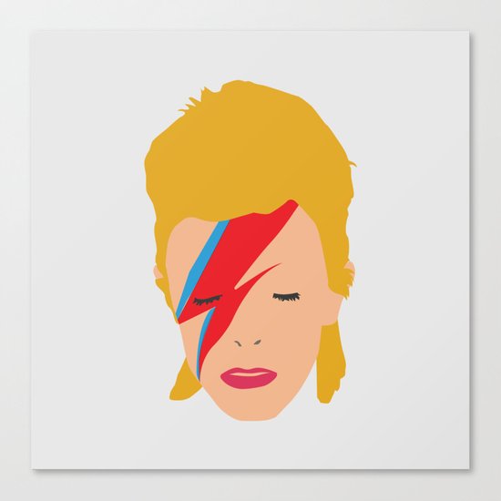 Bowie is lightning Canvas Print