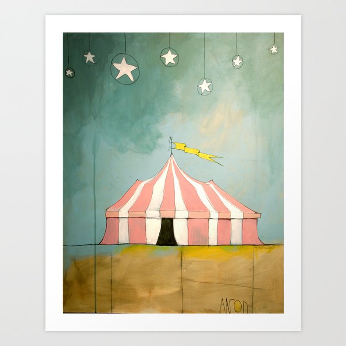 Circus in the Sand Art Print