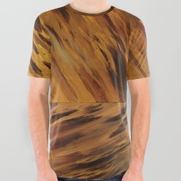 Casart Faux Tortoiseshell 1 - Natural All Over Graphic Tee