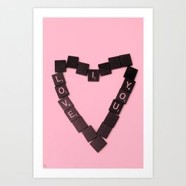Spell It Out Art Print