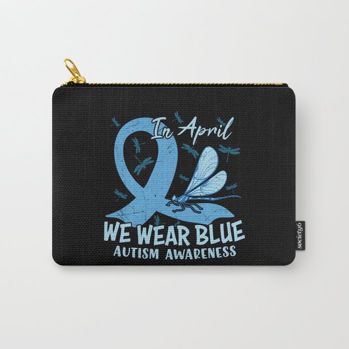 In April We Wear Blue Autism Awareness Carry-All Pouch