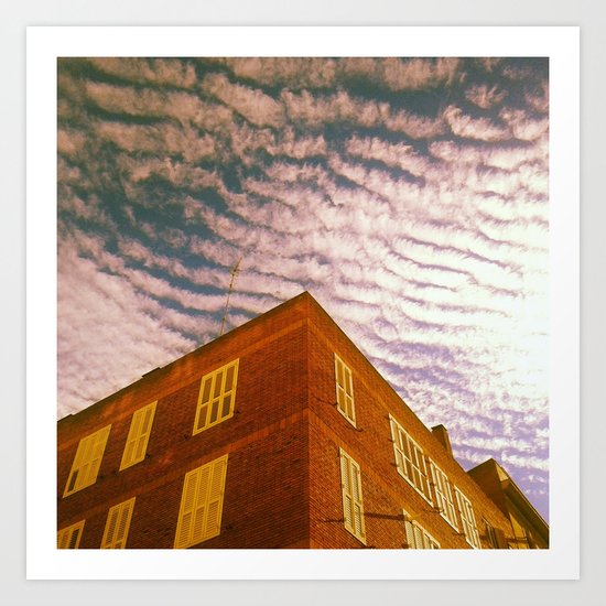 Tiger sky Art Print