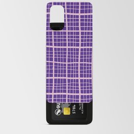 Pretty Pink and Purple Squares Graph Paper Android Card Case