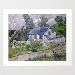 Houses at Auvers 1890 Vincent van Gogh Art Print