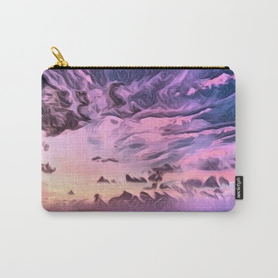 Hawaii Pacific Ocean Romantic Sunset (Painting) Carry-All Pouch
