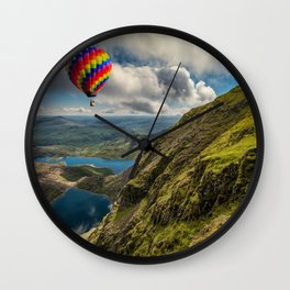 Snowdon Hot Air Balloon Wall Clock