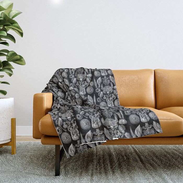 Ernst Haeckel Cirripedia Barnacles Crabs Throw Blanket