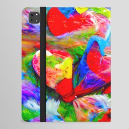 Abstract Hearts iPad Folio Case