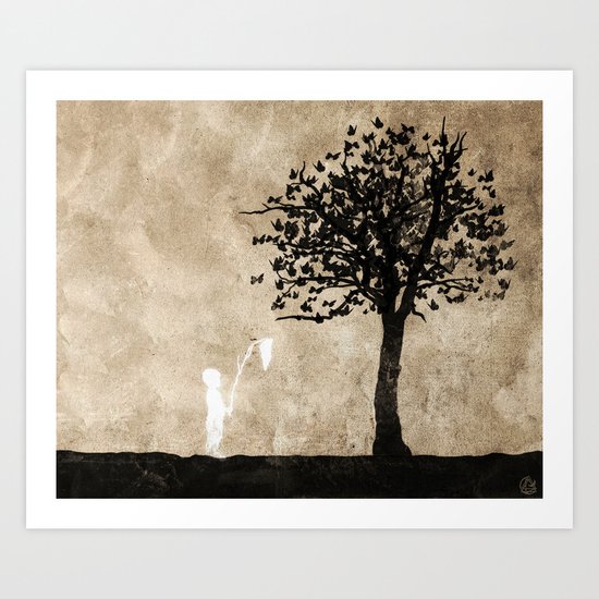 catching Art Print