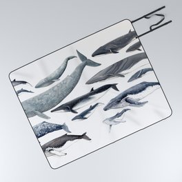 Whale diversity Picnic Blanket