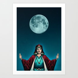 Moon Priestess Art Print