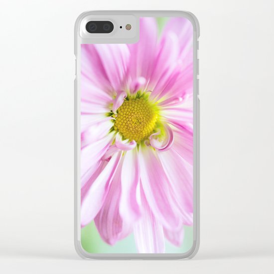 Pink Cosmos Clear iPhone Case