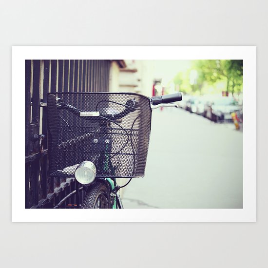Bike in Paris Art Print