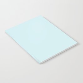 Pale Blue solid color modern abstract pattern Notebook