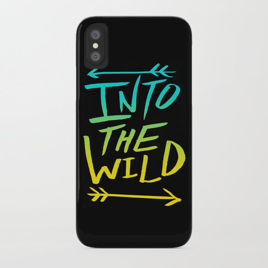 Into The Wild: Typography iPhone Case