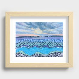 Lake Sunset Recessed Framed Print