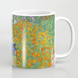 Gustav Klimt Flower Garden Floral Art Nouveau Coffee Mug