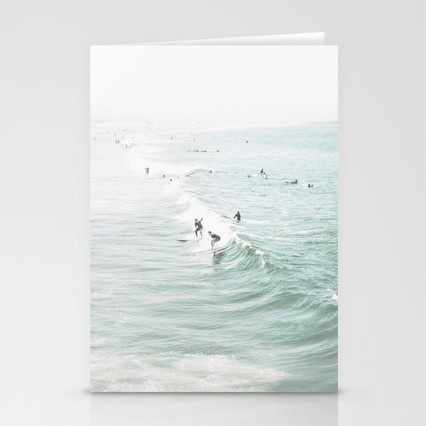 Surfer Waves Coastal Ocean Stationery Cards
