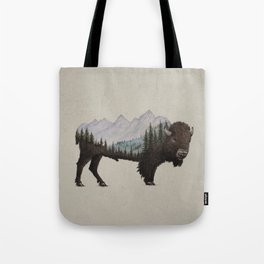 The Land of the Bison Tote Bag