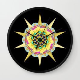 Colorful Mandala Wall Clock