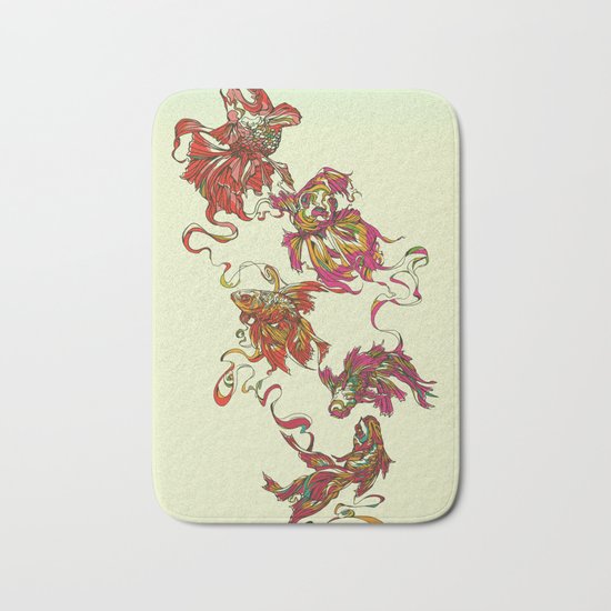 Tanged Veiltail Rainbow Bath Mat