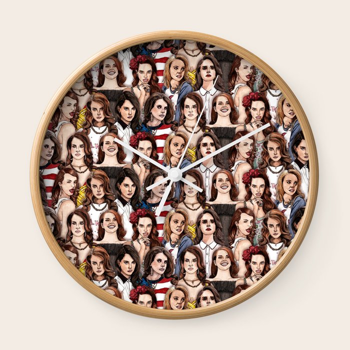 Ldr Wallpaper Wall Clock By Danielcash Society6