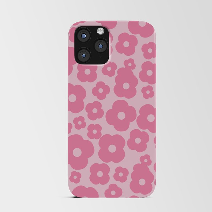 wild flowers pink pattern iPhone Card Case