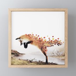 Autumn Fox Framed Mini Art Print