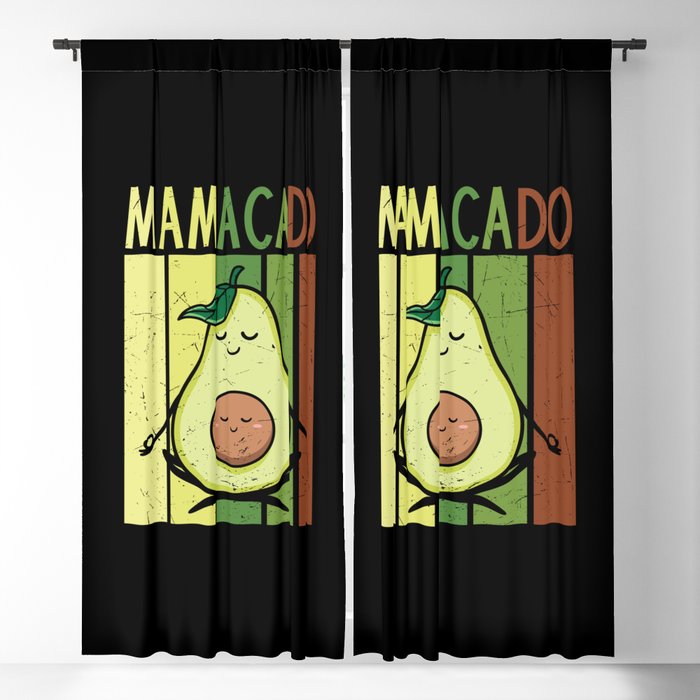 Mamacado Funny Avocado Mom Blackout Curtain